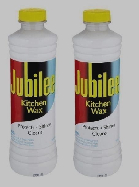 2pk ~ 15oz JUBILEE Kitchen Wax CLEANER Protects Shines Multi Room & Surface NEW!