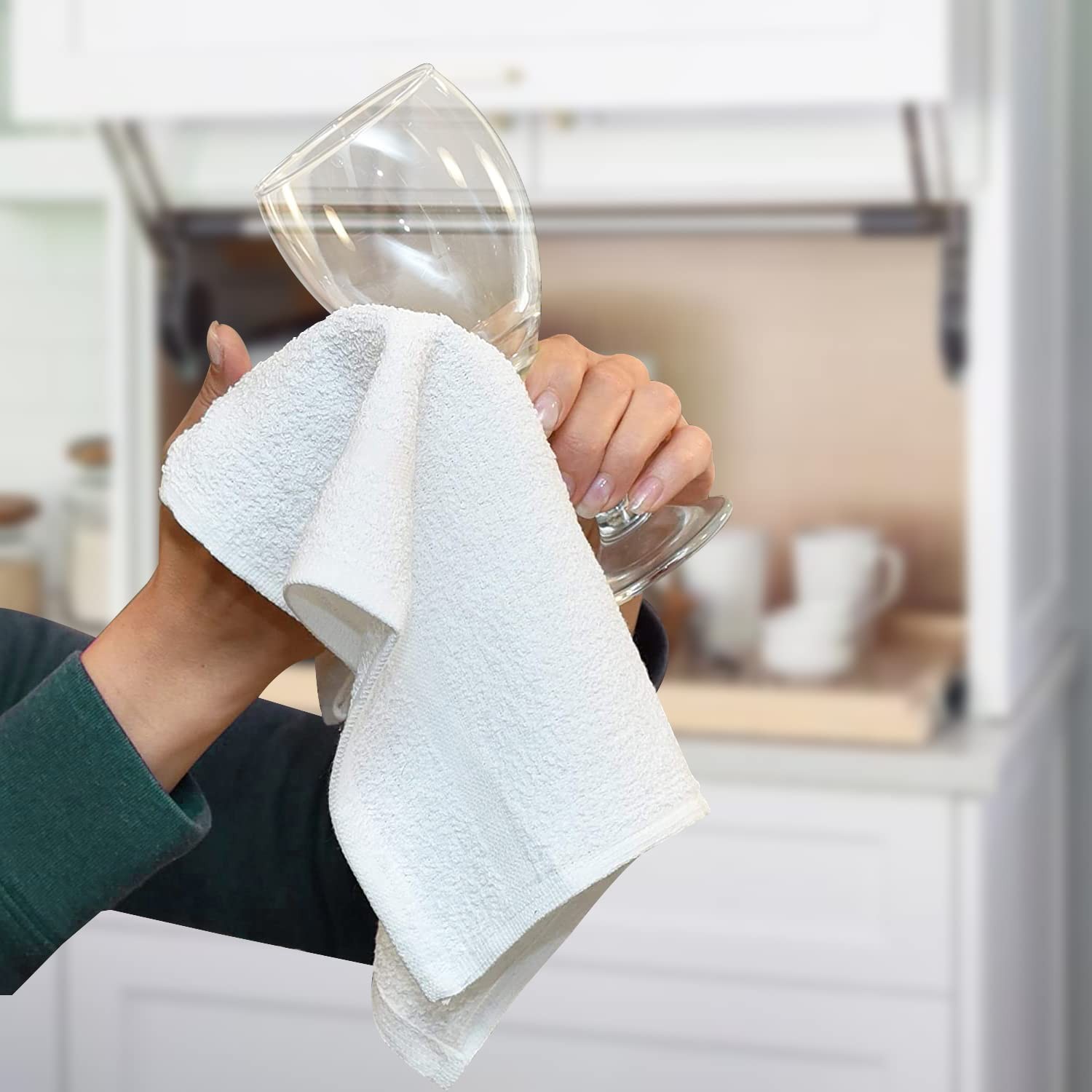 Terry Bar Mop Towels (Value Pack of 30) Size 16″x19″ – Absorbent and Durable,…
