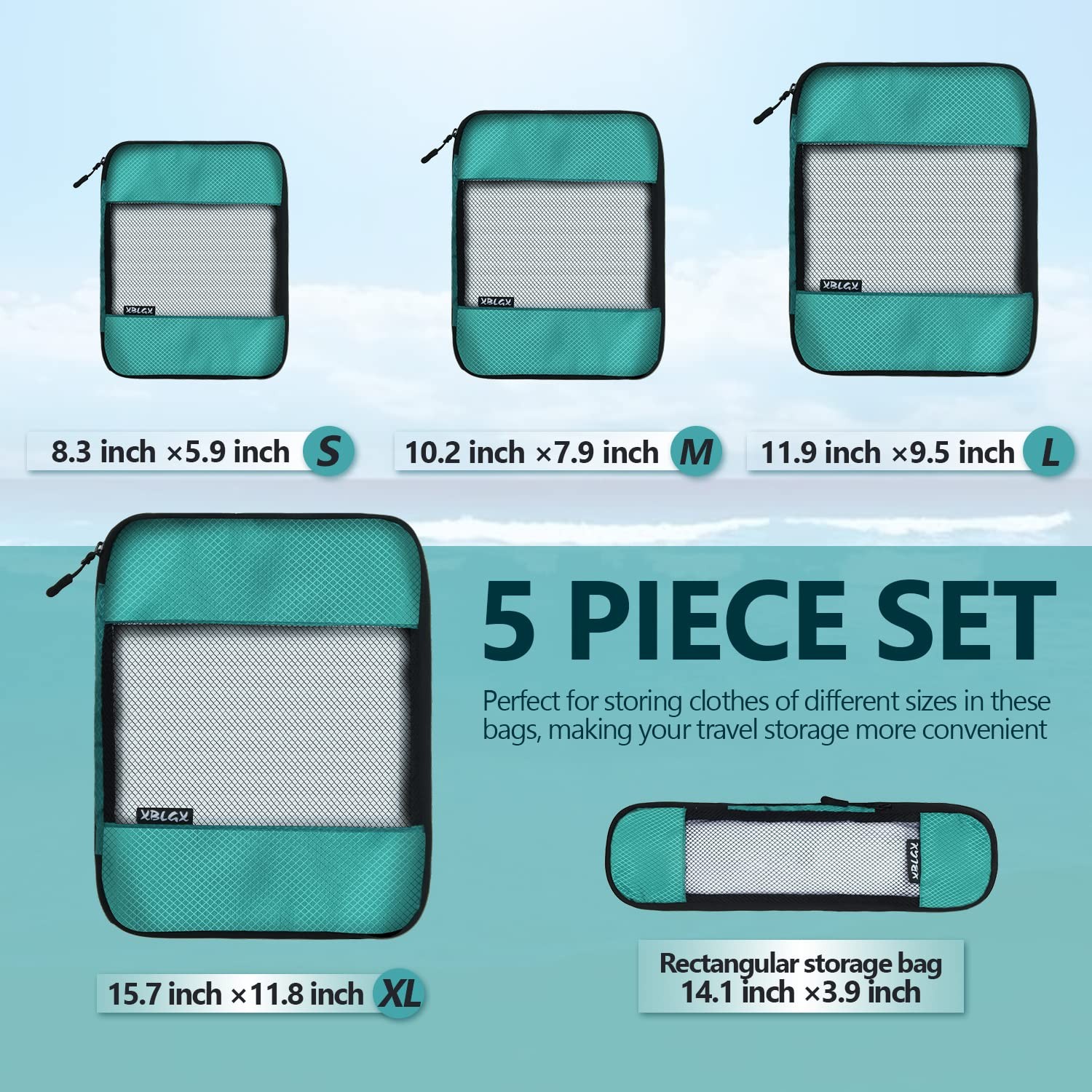 Compression Packing Cubes for Suitcases,5 Set Travel Essentials, Lightweight …