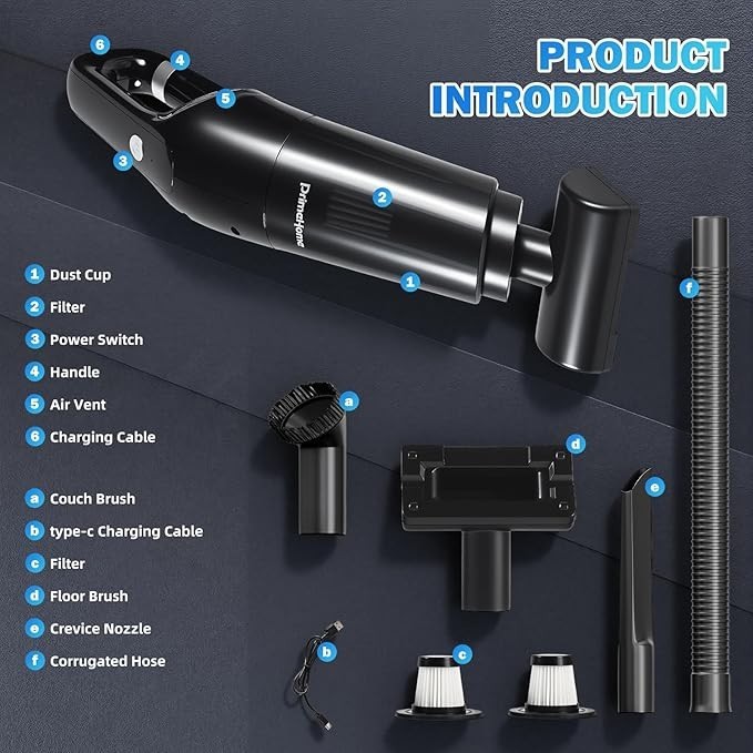 Cordless Hand Held Vacuum Cleaner Wireless Portable Car Auto Home