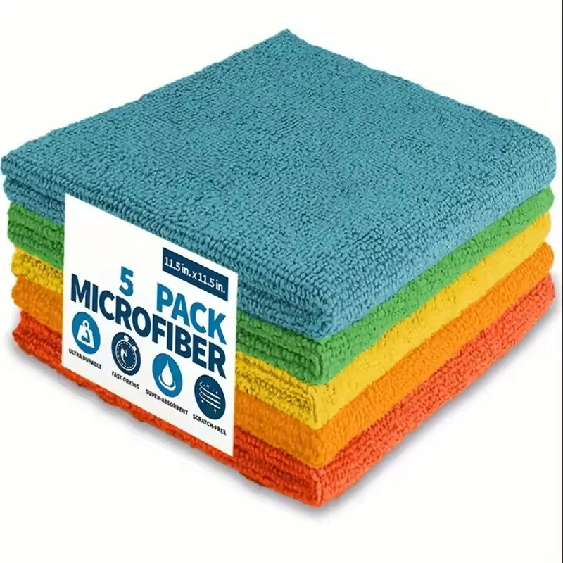 5/10/20PCS Microfiber Cleaning Cloth Kitchen Bathroom Dish Towel Rag