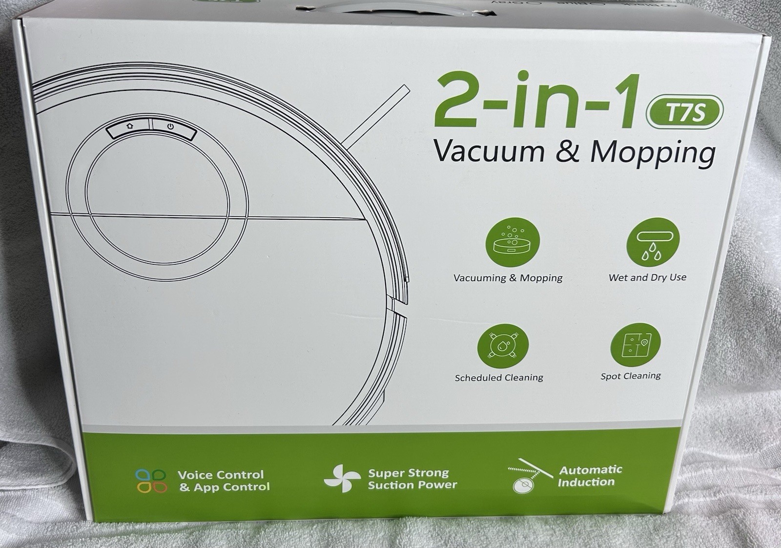 MAMNV Robot Vacuum and Mop Combo, 2 in 1 Mopping Robot Vacuum Cleaner