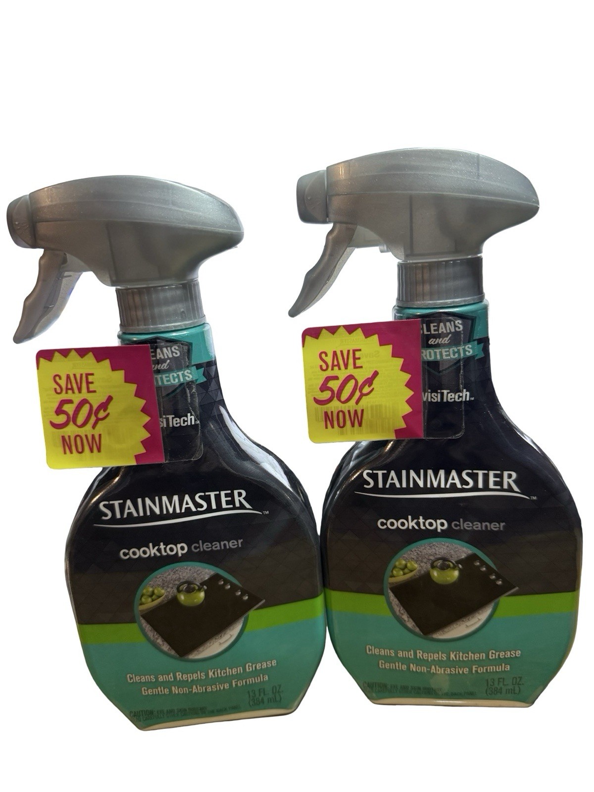 Stainmaster Cooktop cleaner spray bottle 13 Fl Oz 2 pack new