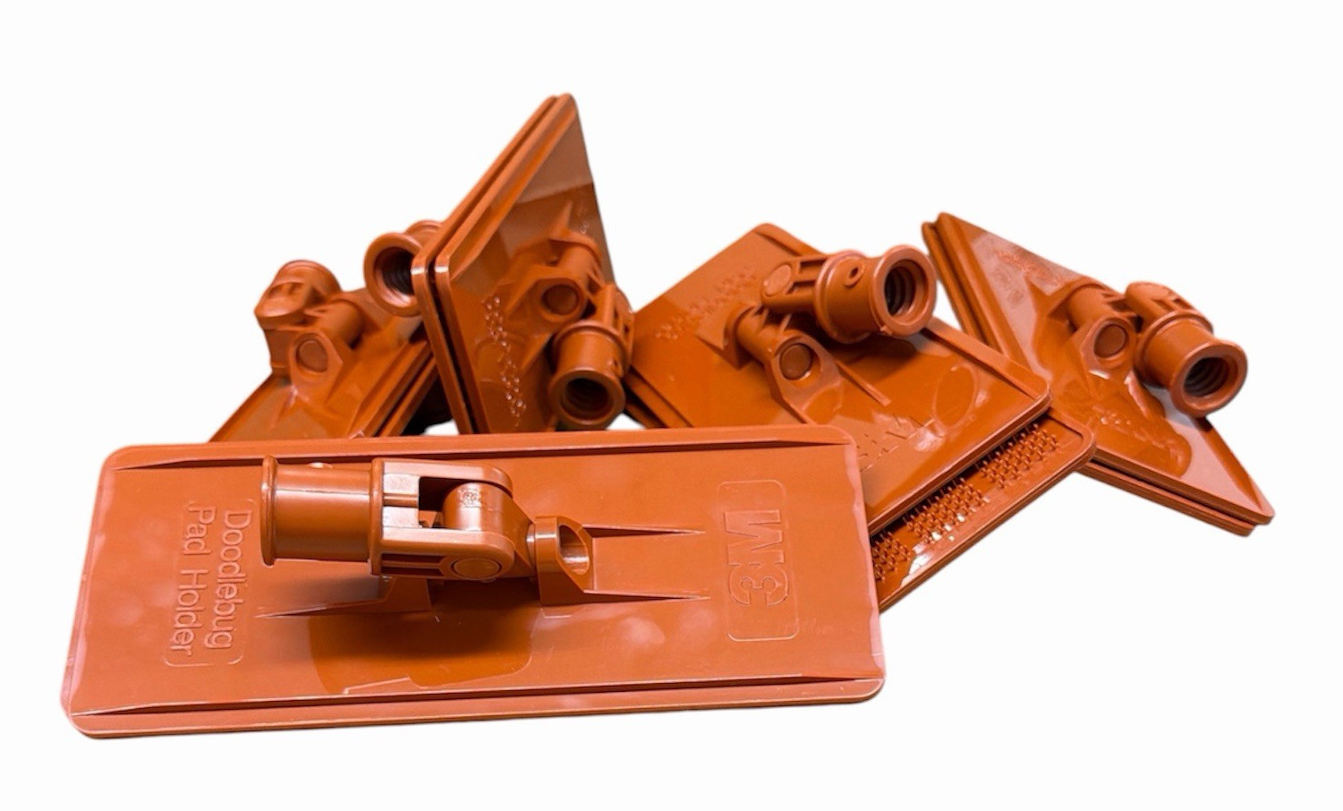 Pack of 10 3M 6472 Doodlebug Floor Pad Holders 3.75 in. x 9 in. Orange