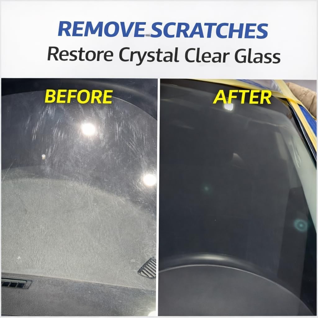 3.3oz 100ml Glass Polishing Liquid – Deep Cleaning & Removes Wiper Marks, Swi…