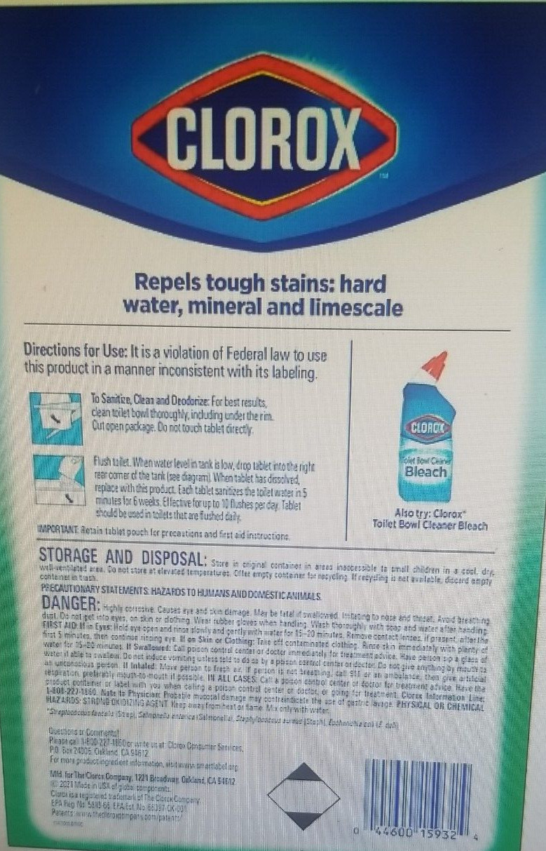 ULTRA CLEAN TOILET BOWL CLEANER TABLETS, CLEANS & DEODORIZES (3.5 oz, 6 Ct)