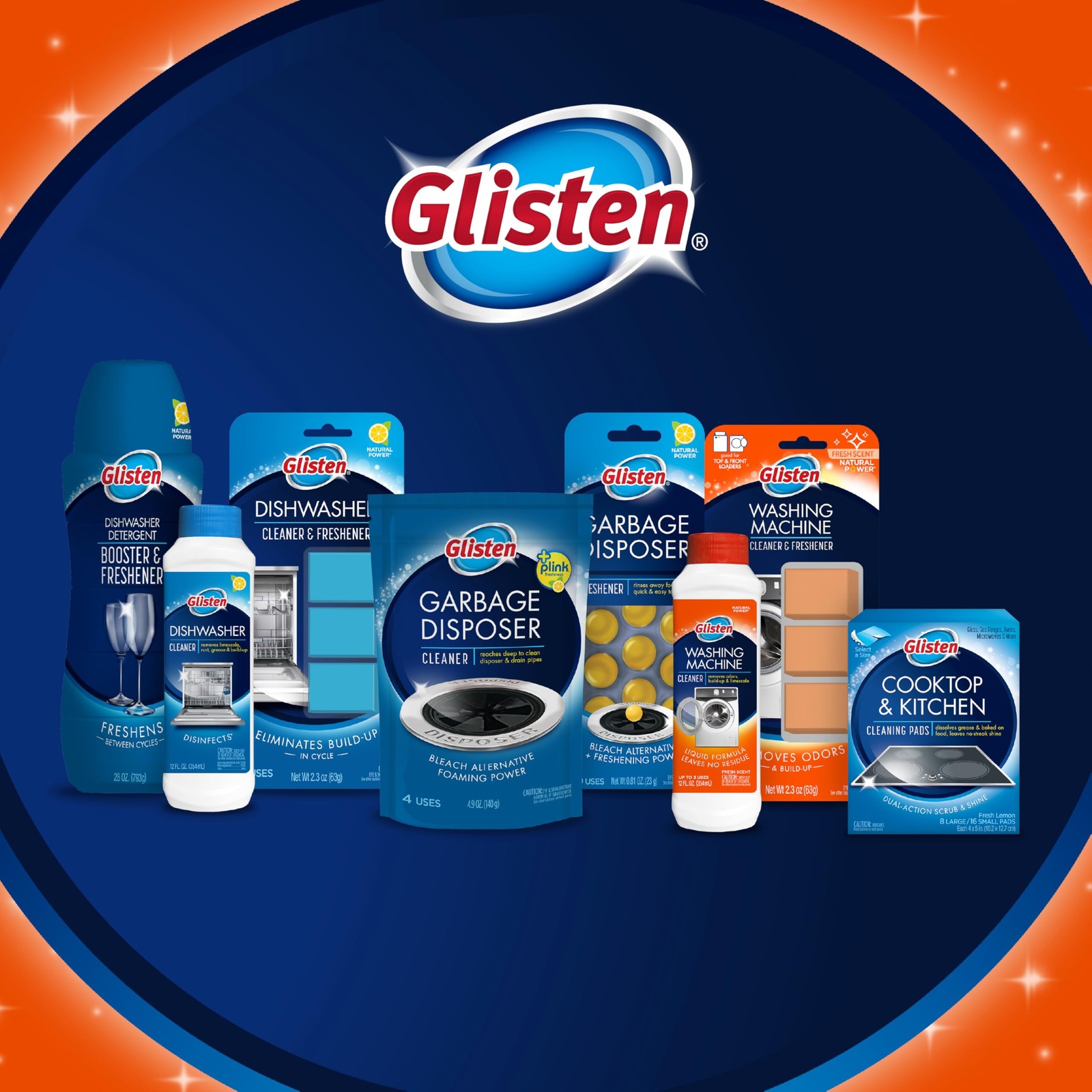 Glisten Washing Machine Cleaner, Helps Remove 36 Fl Oz (Pack of 1), White