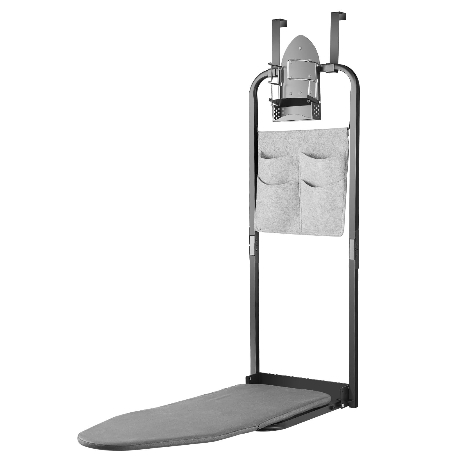 Seiritex Over Door Ironing Board 13×36 Inches Iron Holder And Pocket Storage