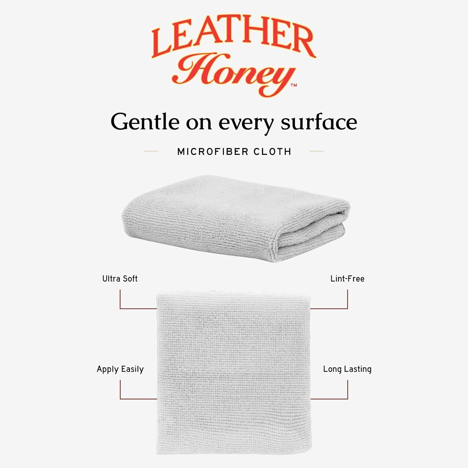 Lint-Free Application Cloth: Microfiber Cloth for Use with Leather Conditione…