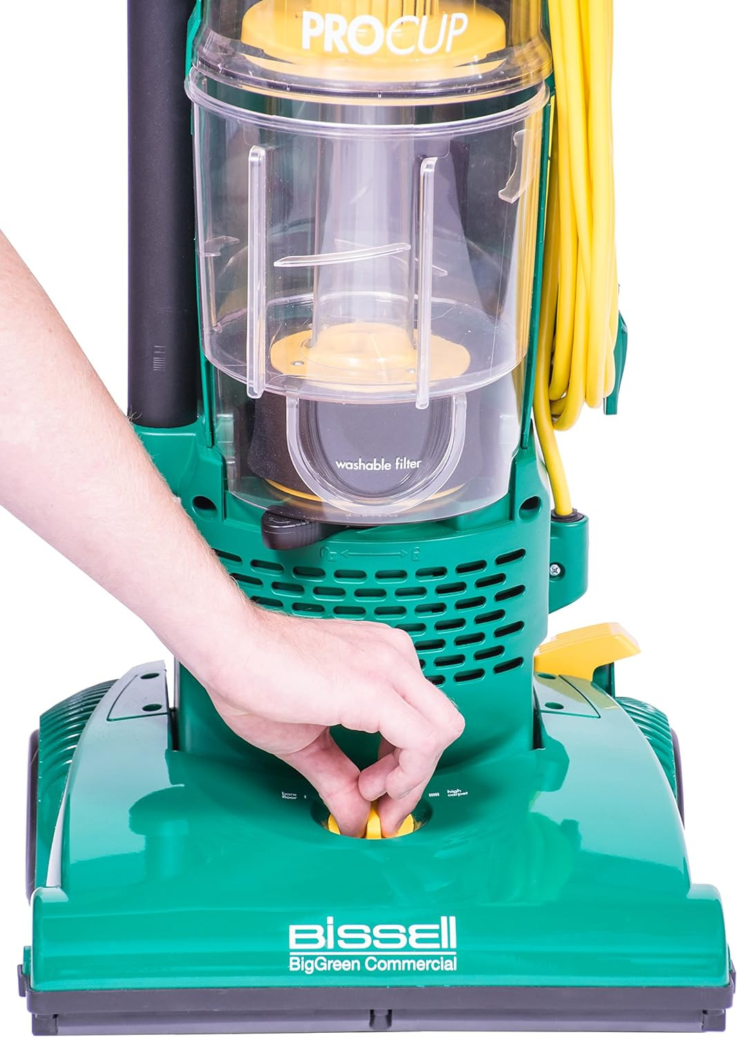 BISSELL Biggreen Pro Cup Bagless Upright Vacuum with Tools – 13.5″ Wide