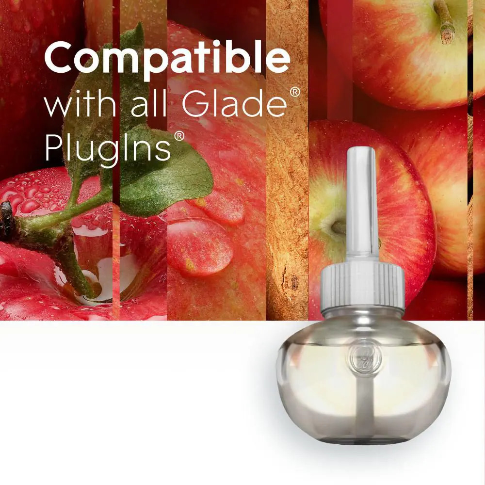 3.35 Fl. Oz. Apple Cinnamon Scented Oil Plug-In Air Freshener Refill (5-Count)
