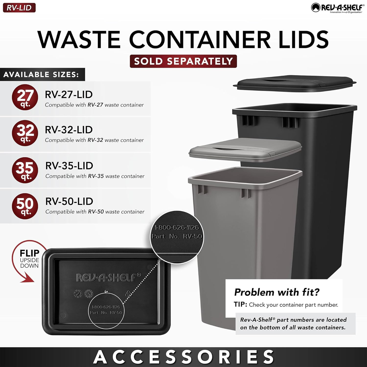 Dual Pullout Trash Cans for Kitchen Cabinet – 50 Quart, Soft-Close, Orion Gray