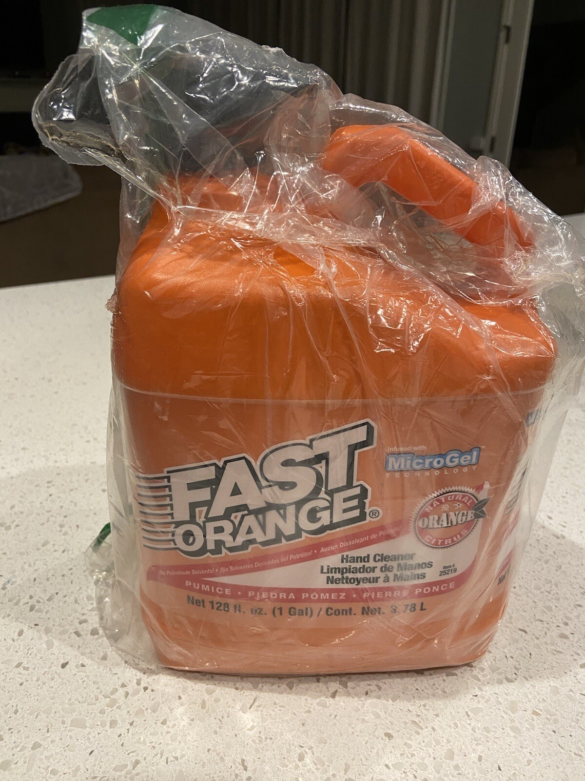 Permatex 25219 Fast Orange Pumice Lotion Hand Cleaner with Pump, 1 Gallon