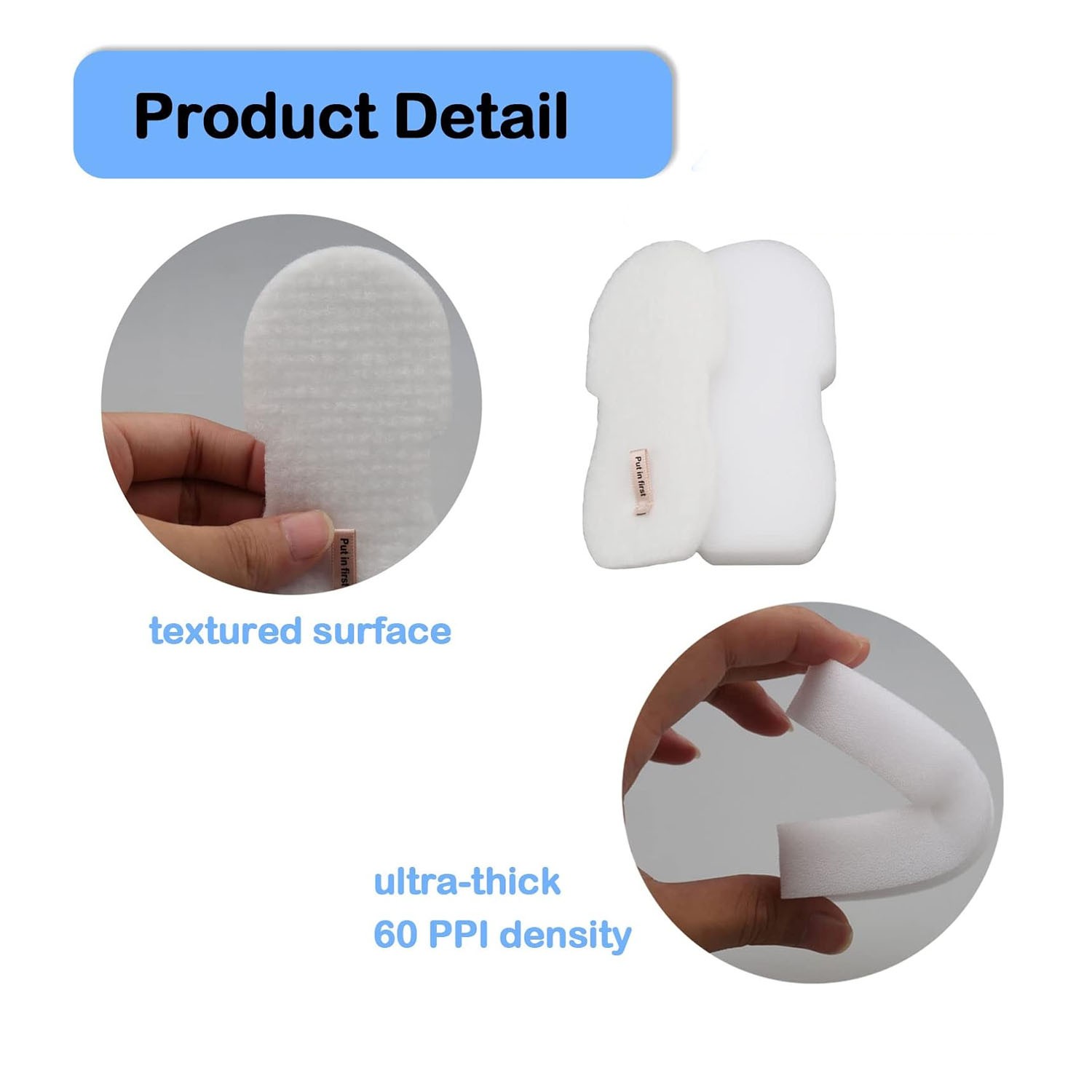 4set Foam Filters for Shark HZ3002 HZ3000 Stratos Ultralight Corded Stick Vacuum