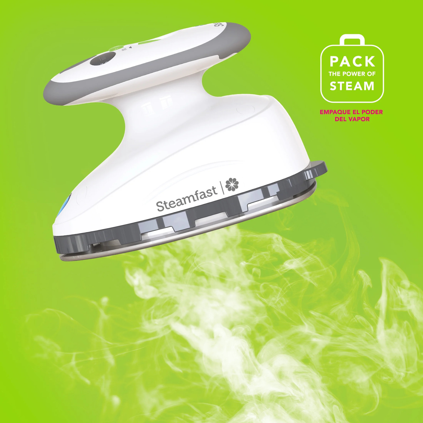 Steamfast i3 Travel Steam Iron Compact Portable 375W White For Clothes Use