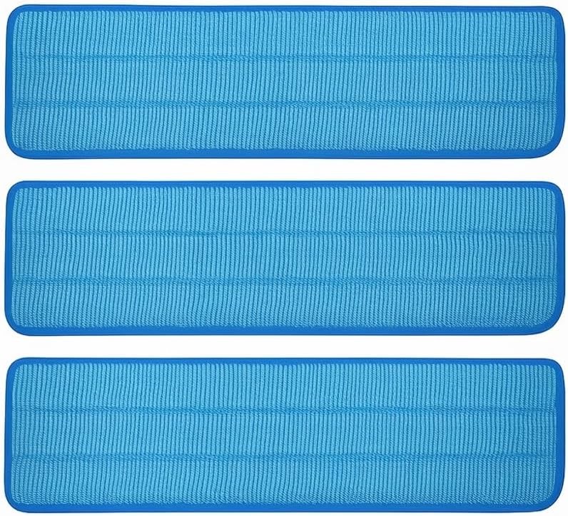 3 Pack Heavy Duty Microfiber Mop Pads for 17″-18″ Commercial Use
