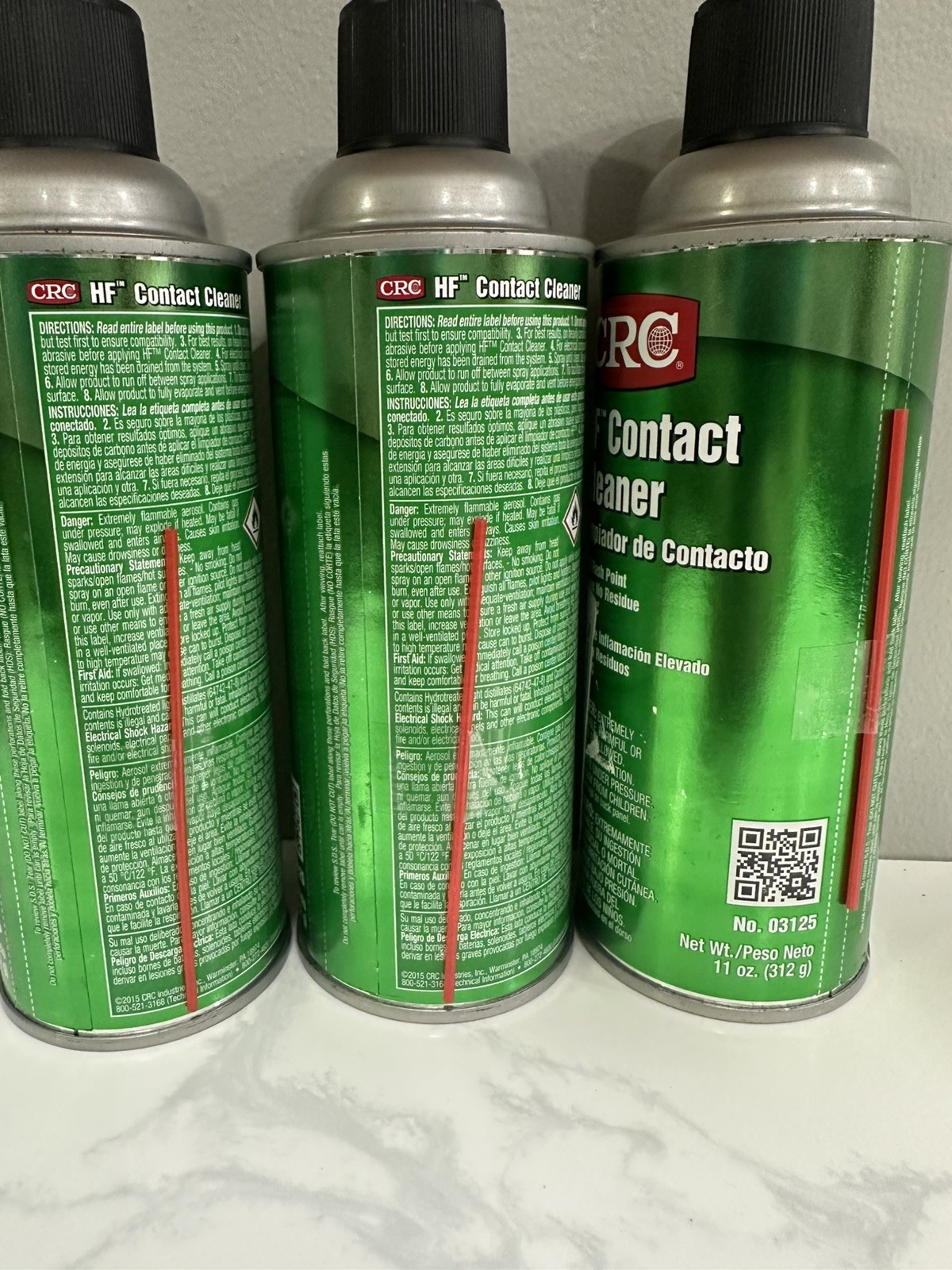 3 pack CRC HF Contact Cleaner 03125 Electronic Electrical FREE SHIPPING