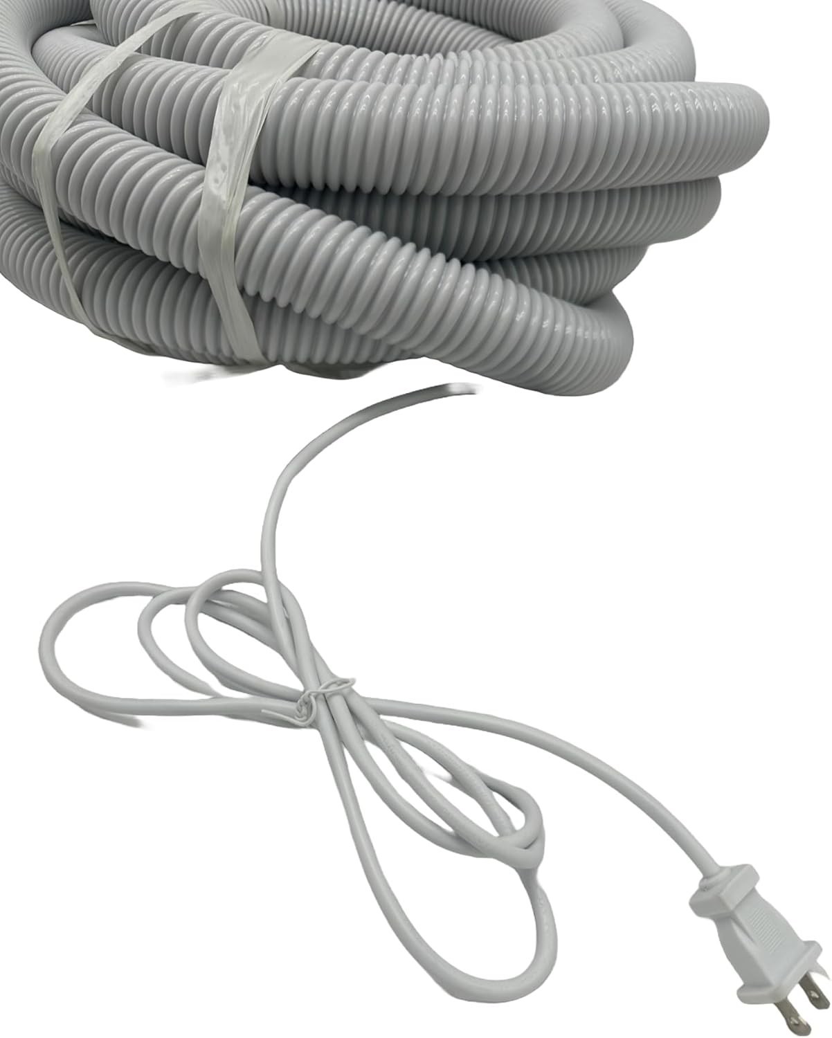 35′ High Voltage Central Vacuum Hose w/ Pigtail Cord On Off Switch Crushproof