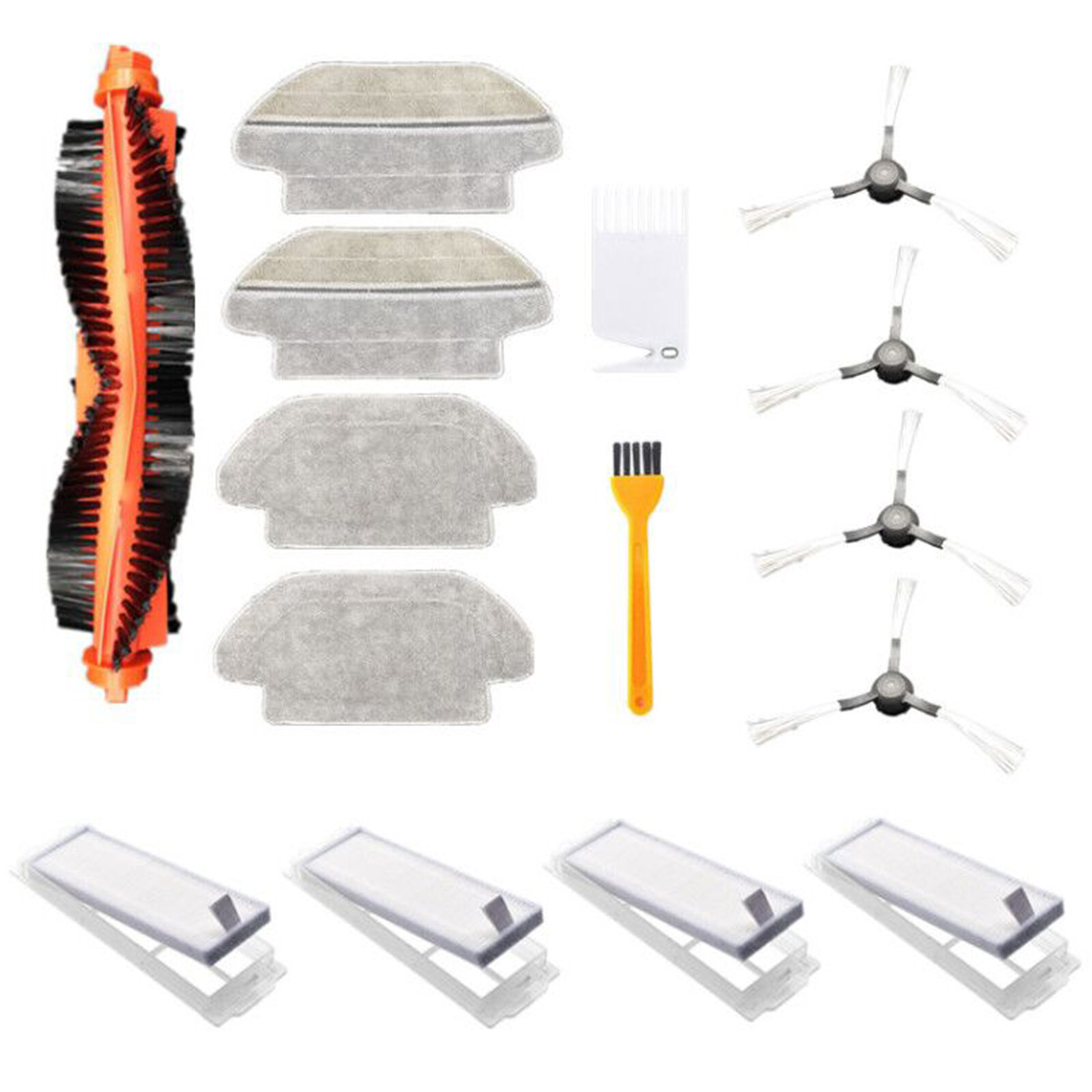 Main Side Brush Mop HEPA Filter Accessories for Viomi V2 Pro/Mijia STYJ02YM