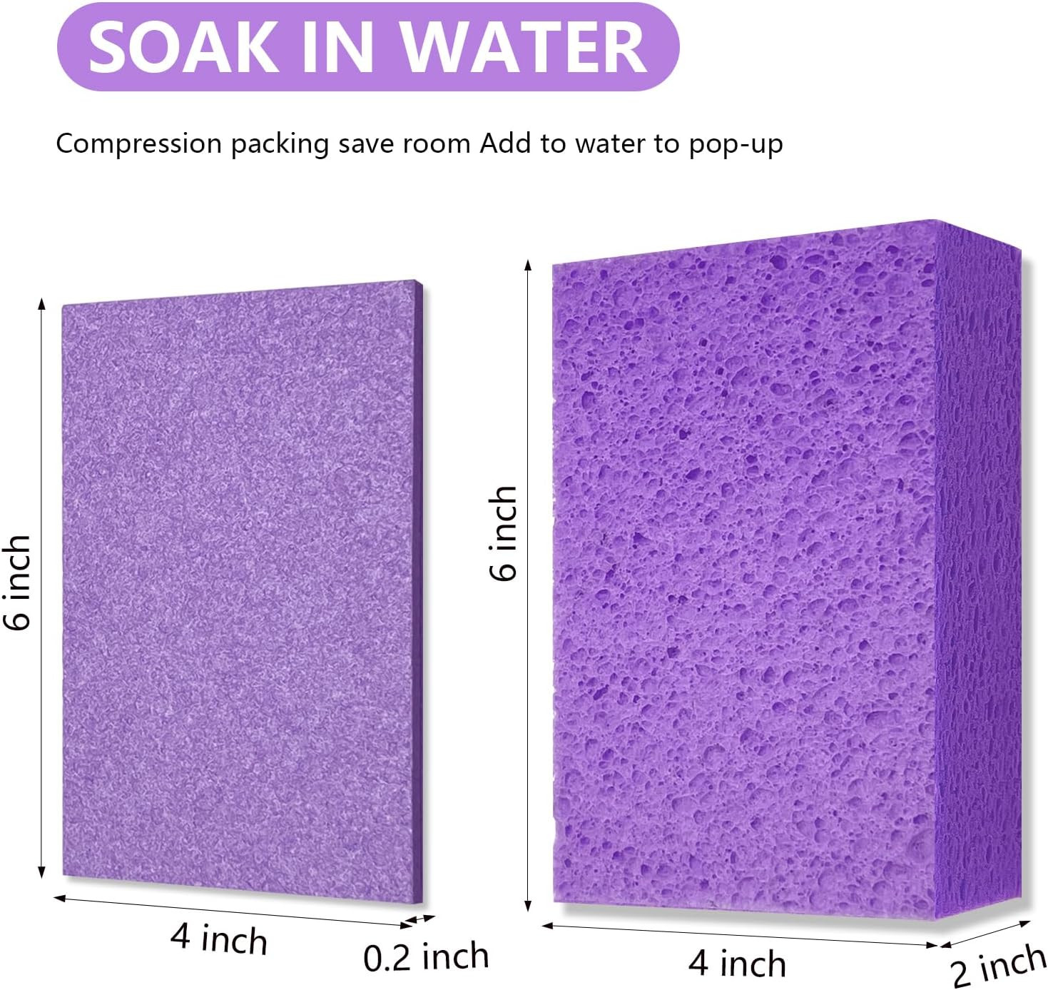 Cleaning and Washing Sponge 3 Pack Large Extra Thick Heavy Duty Sponge Multi…