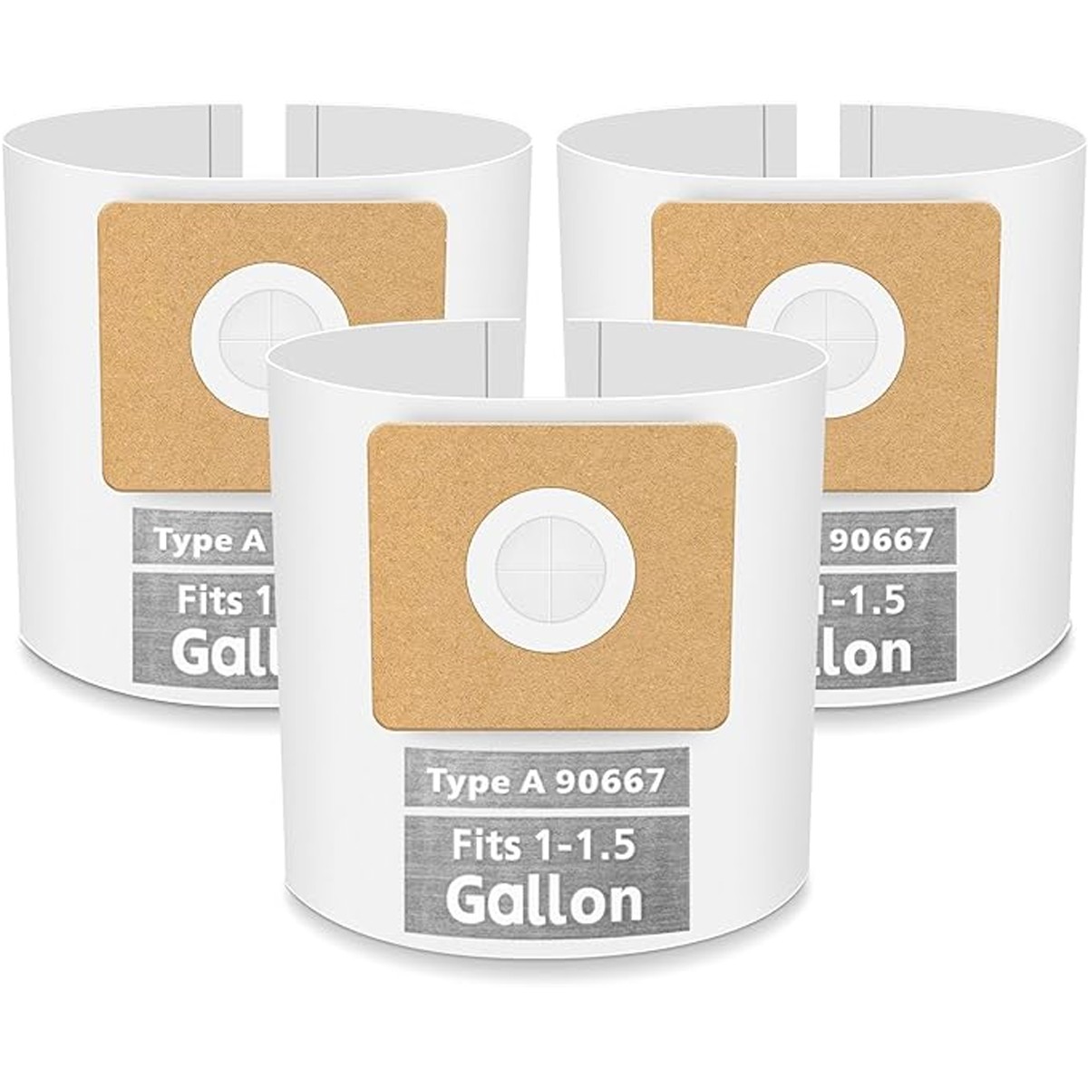 90667 Micro Shop Vac Bags Filter Bags, For Shop-Vac 1-1.5 Gallon Wet/Dry Vacuums