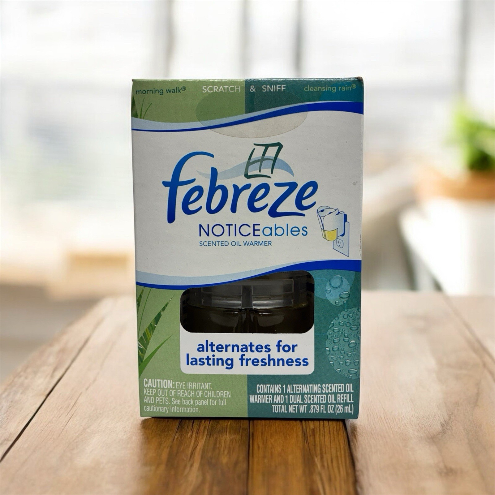 Febreze NOTICEABLES Dual Scented Oil Refill Warmer MORNING WALK & CLEANSING RAIN