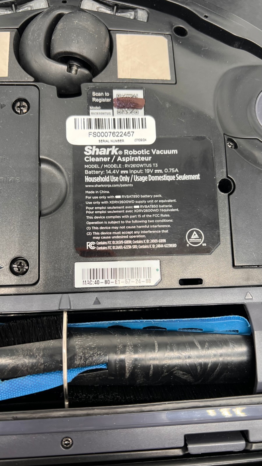 New Shark Matrix Plus 2-in-1 Robot Vacuum & Mop – Black (RV2610WTUS