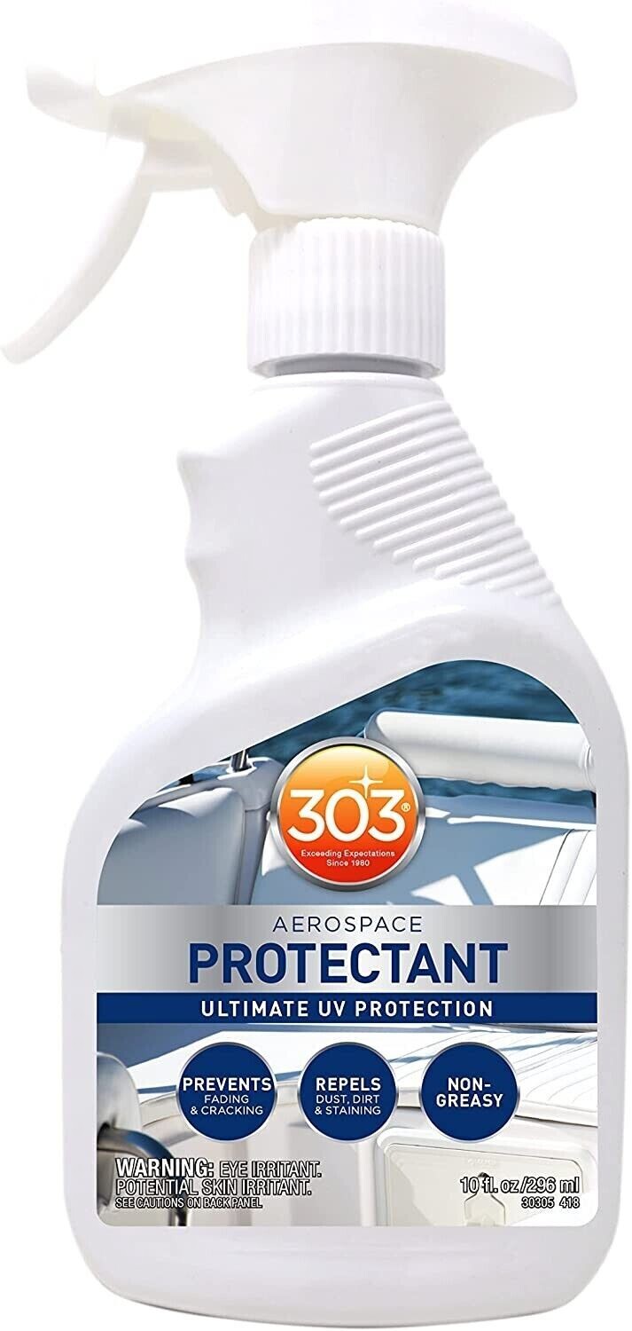 2 PACK 303 Aerospace Protectant 10 OZ Spray VINYL RUBBER PLASTIC LEATHER BOAT