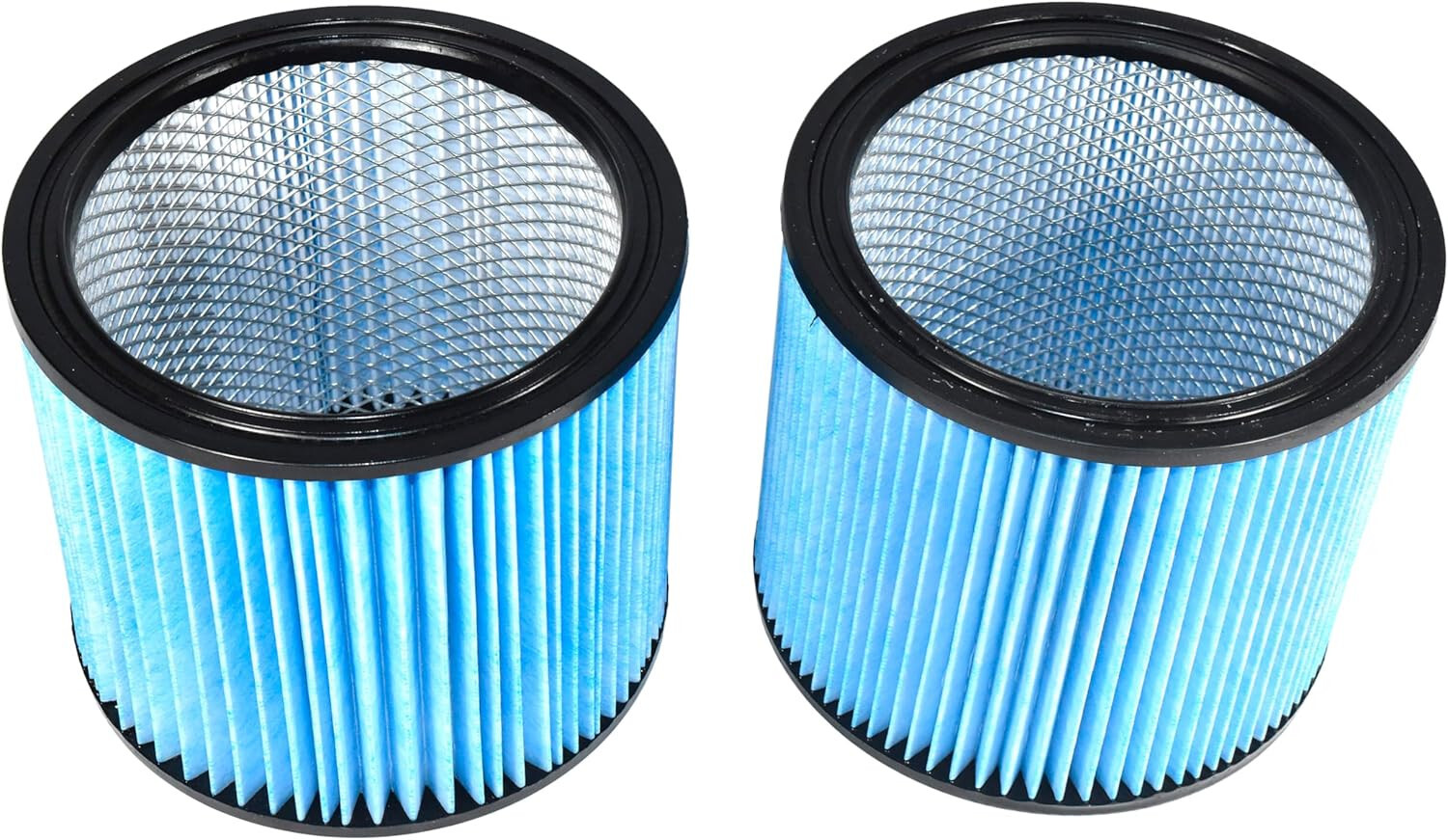 2-Pack HQRP Blue H13 HEPA Cartridge Filter for Shop-vac 90340 90350 90304 90344