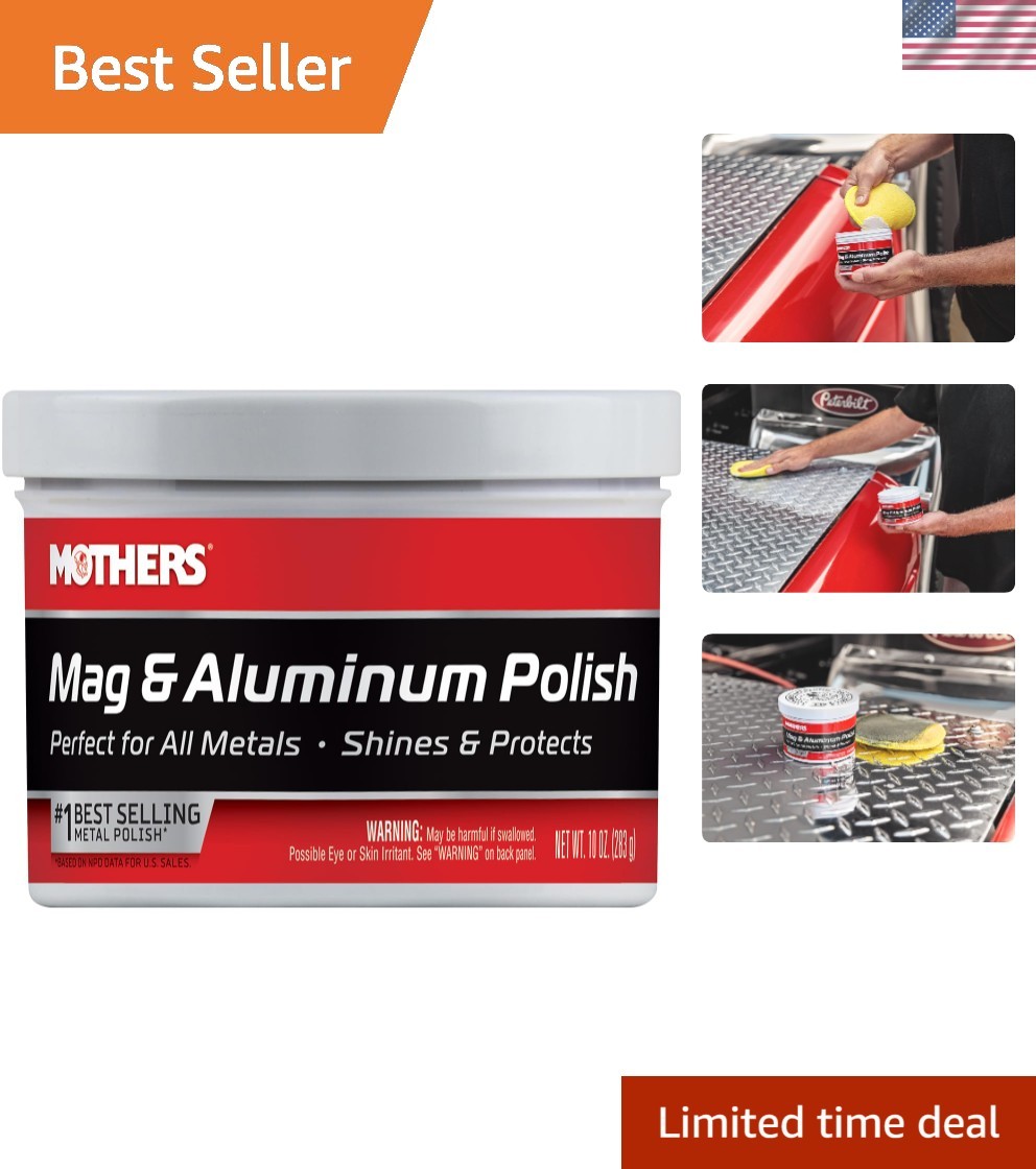 10 oz Mag & Aluminum Polish – Fine Grit for Long-Lasting Metal Protection