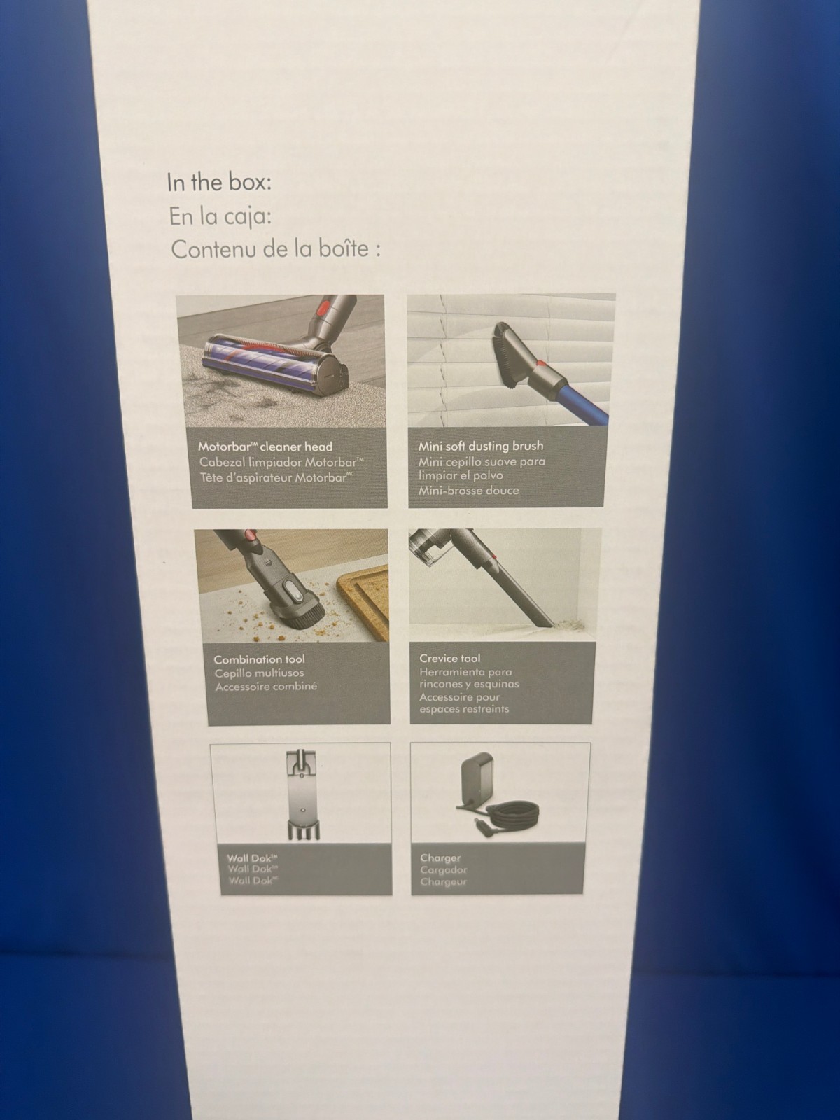 Dyson V8 Origin Extra Cordless Stick Vacuum Cleaner-SV25-Nickel/Blue-NEW
