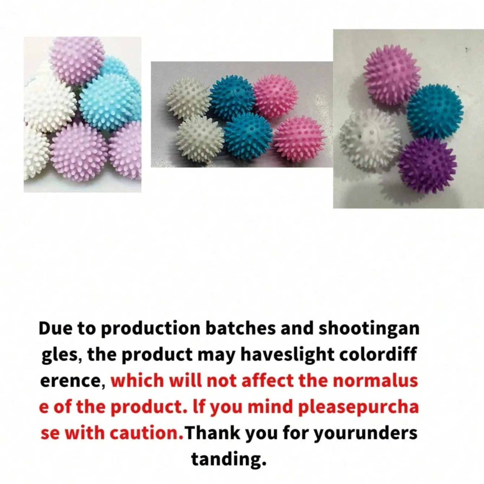 3P Reusable Laundry Dryer Ball For Fabric Softener Per Hair Remover Lint Catcher