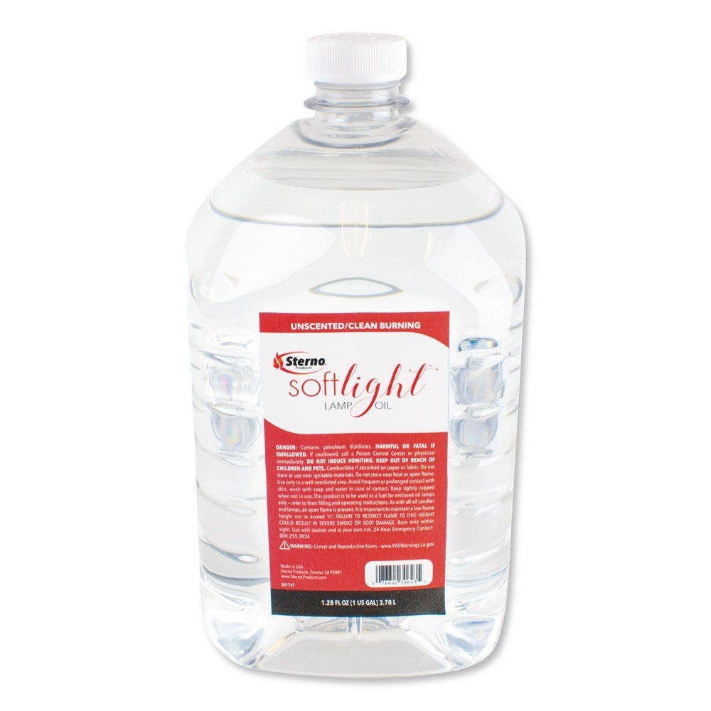 Sterno 30644 1 gal Bottle Liquid Wax Lamp Oil – Clear (4/CT) New