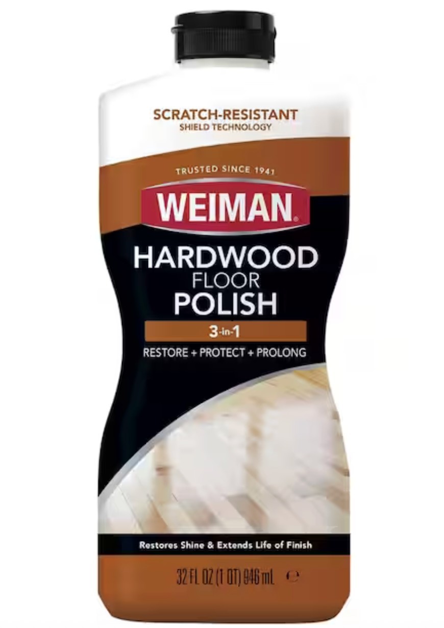 Weiman Wood Floor Polish and Restorer 32 Ounce High-Traffic Hardwood