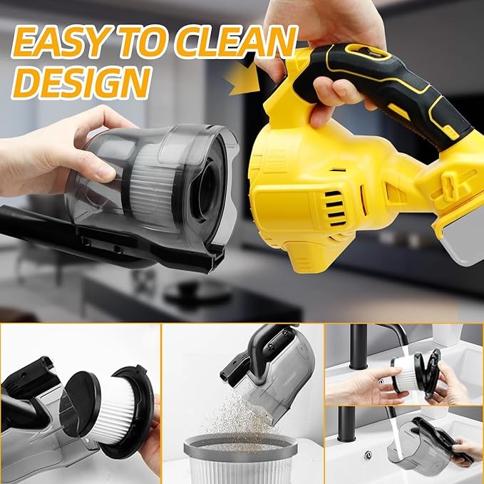 20V Cordless 5-in-1 Handheld Vacuum Cleaner – Powerful & Portable Cleaning Tool