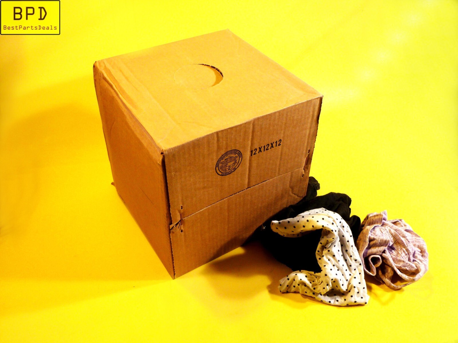 10 Lb Box Assorted Colors Wiping Rags Cleaning Cloth Recycled