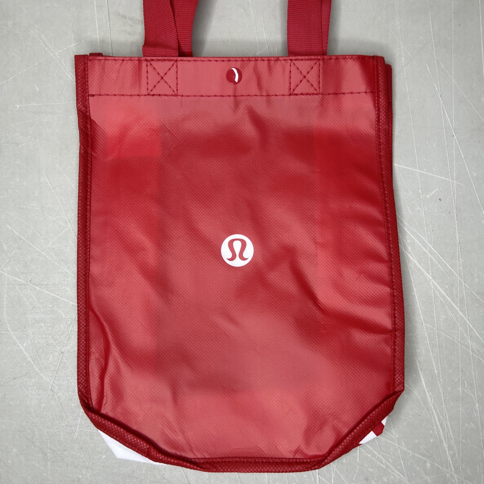 Lululemon Reusable Shopping Tote Bag Lot Of 3 BRAND NEW 11x9x4 Red/White/Black