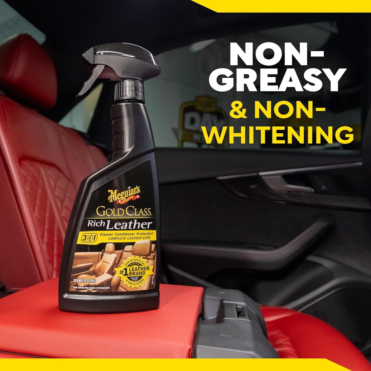 Meguiar’s Gold Class Rich Leather 3-in-1 Spray, 15.2 oz, 2 Packs