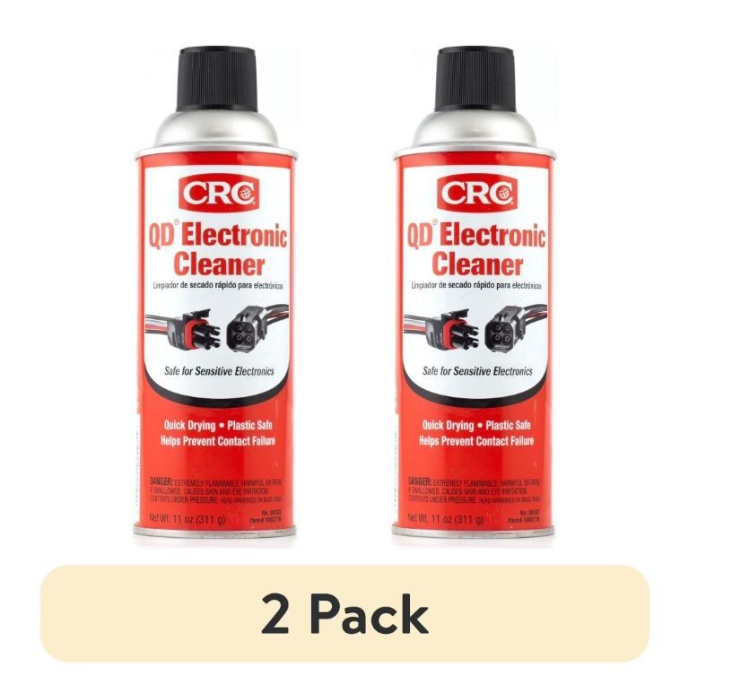 2 pack Electronic Contact Cleaner Spray Best Quick Drying Fix CRC QD Corrosion