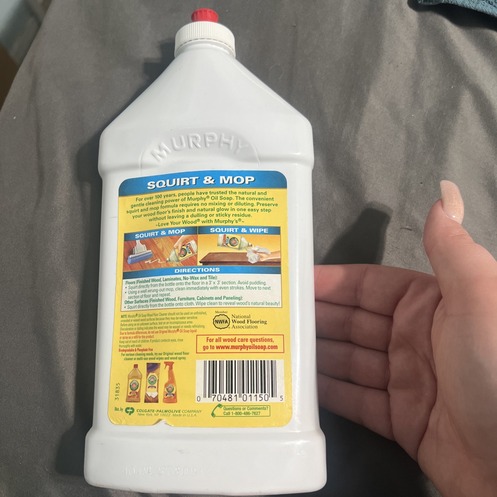 Murphy’s Oil Soap Squirt and Mop Wood Floor Cleaner – 32 Fluid Ounce