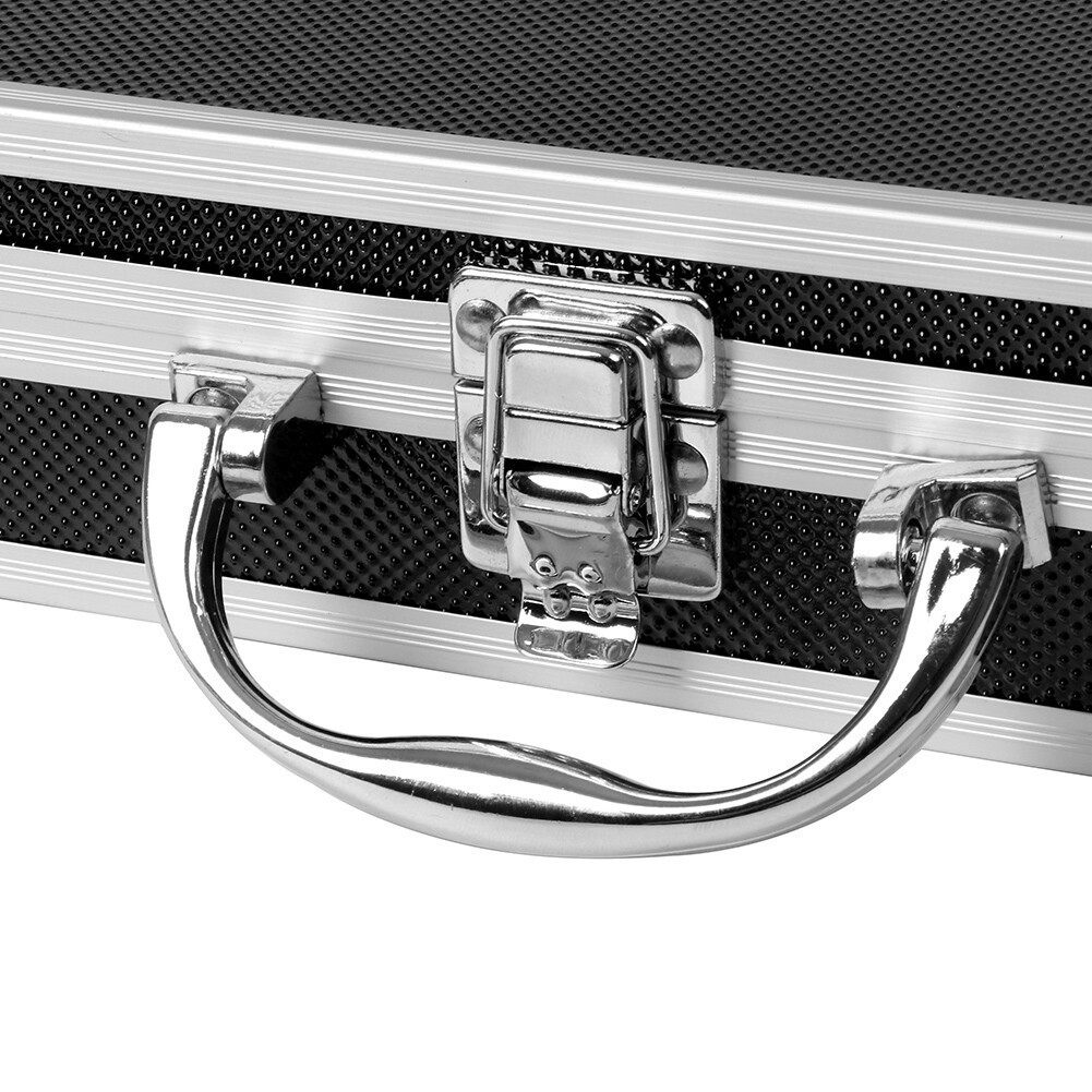 18*11*5.5cm Aluminum Alloy Storage Box With Handle Portable Organizer Large Tool