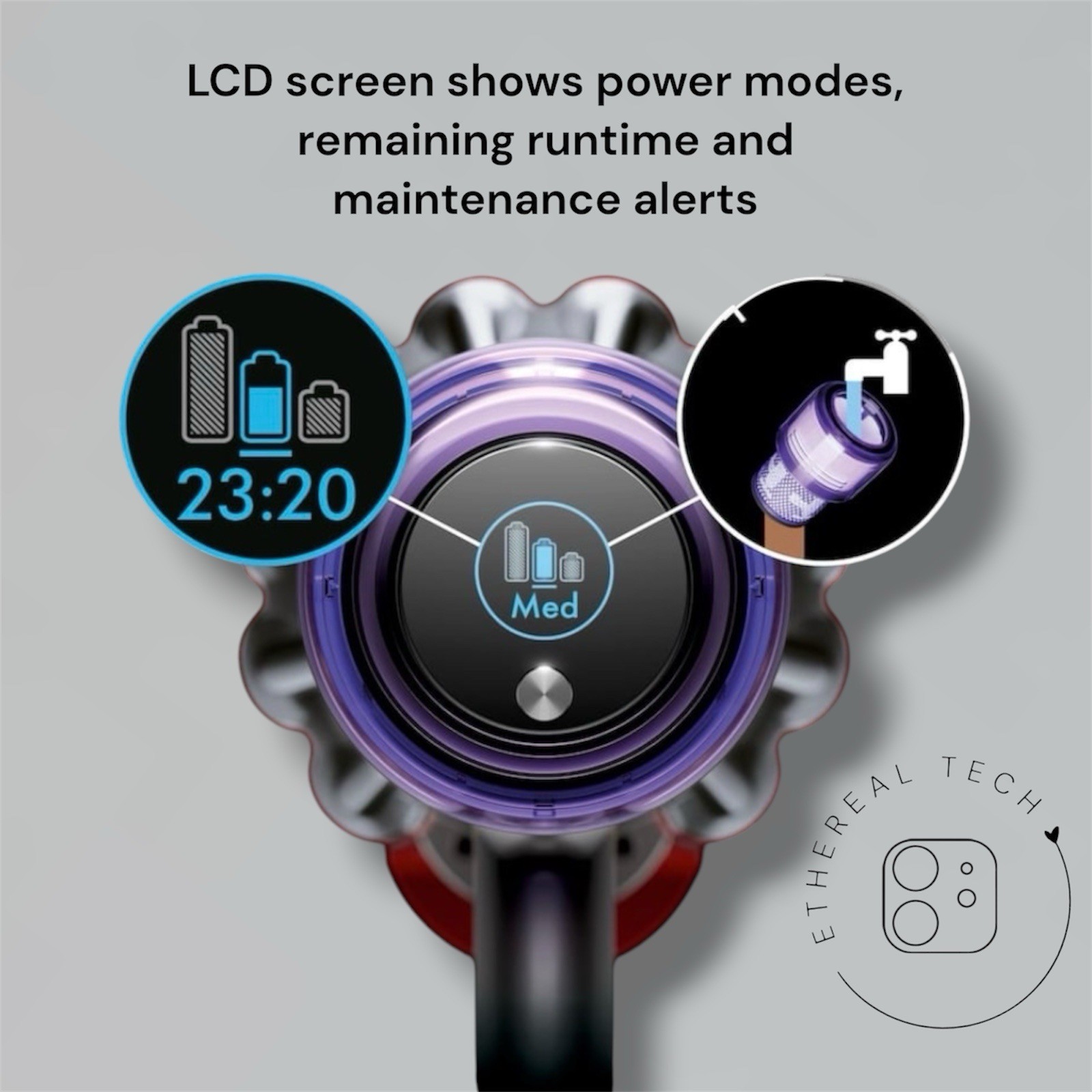 ✨Dyson V11 Cordless Stick Vacuum Nickel/Blue with 6 Accessories LCD Screen