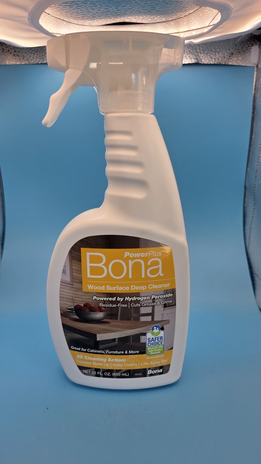 PowerPlus Bona Wood Surface Deep Cleaner 22 oz Liquid Residue Free Cuts Grease