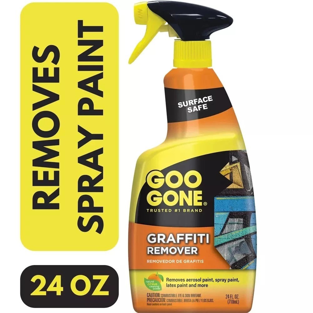 Goo Gone Graffiti Remover Spray Cleaner for Aerosol Spray Paint & Acrylic Paint