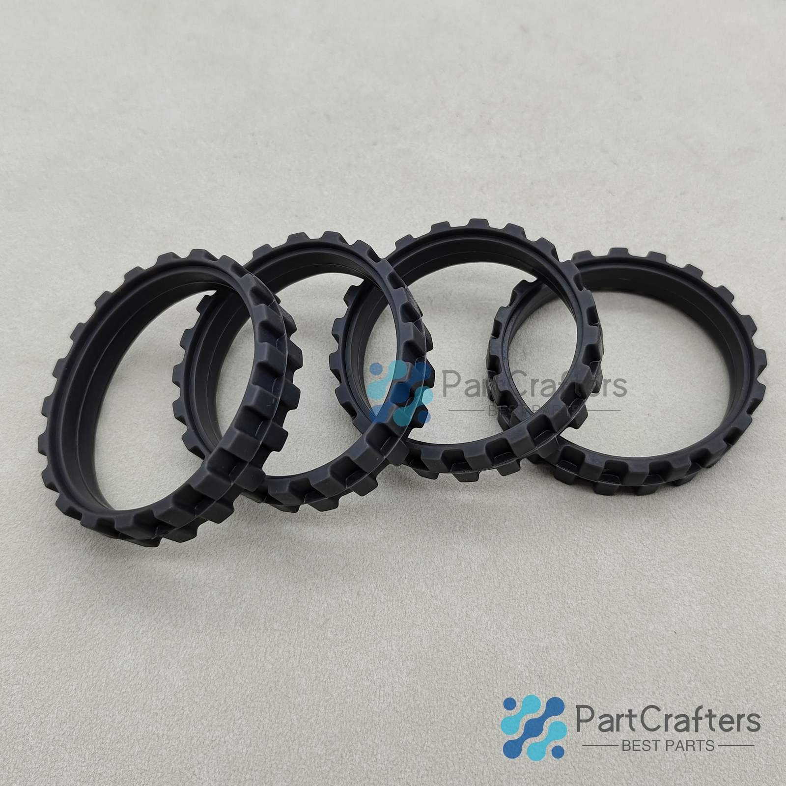 4X Soft Silicone Tires For IROBOT ROOMBA Series 500 600 800 900 Great Adhesion