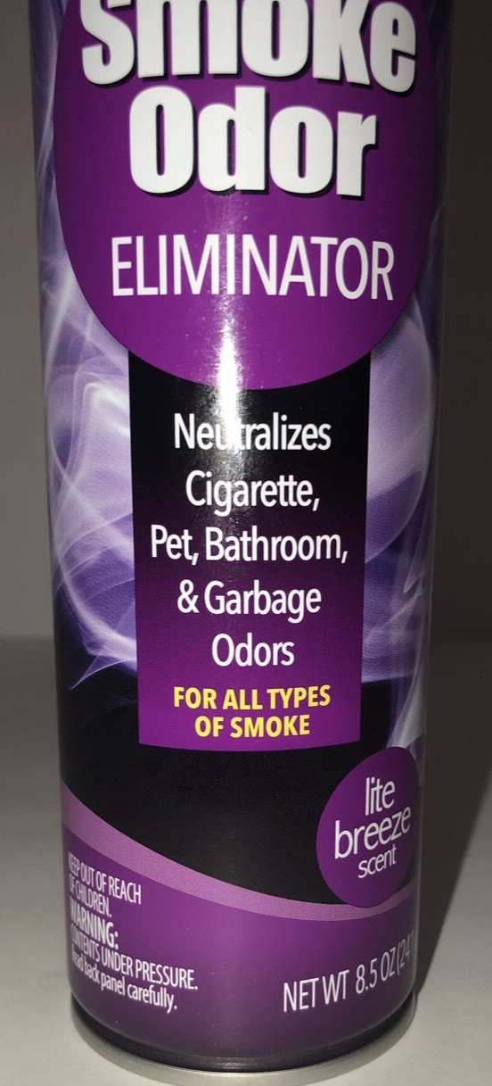 1 ea HomeBright Aerosol Air Freshener,Smoke Odor Eliminator-8.5 oz Lite Breeze