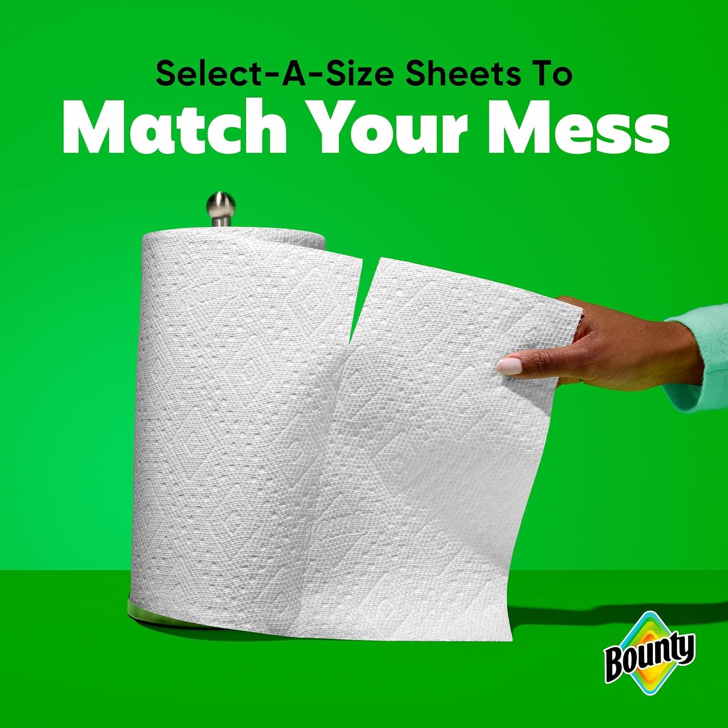 Bounty Select-A-Size Paper Towels White 2 Triple Rolls = 6 Regular Rolls
