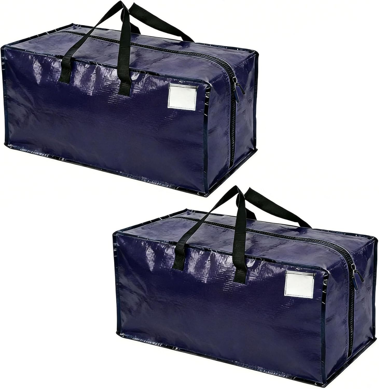 Durable Navy Blue Moving Bags with Straps – Perfect for Storage & Travel, 2 Pack