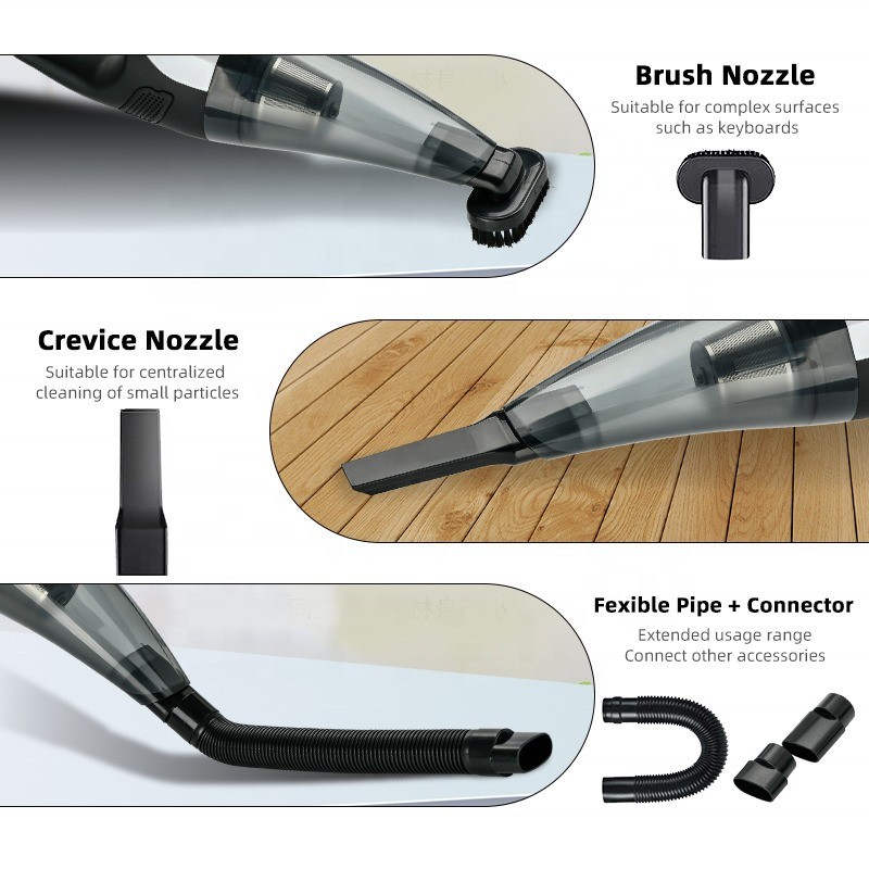 Upgraded 2025 Cordless Handheld Vacuum Cleaner, Rechargeable 6000mAh