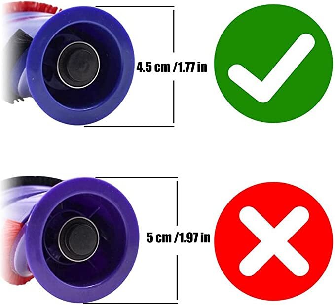 3 Pack Roller Brush Pre and Post Motor Filter for Dyson V6 Vacuum Cleaner